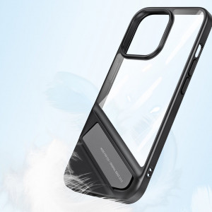 Твърд гръб с гел рамка и стойка UGREEN Fusion - iPhone 13 Pro черен - Img 15