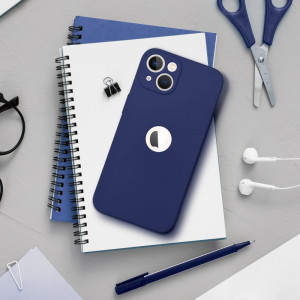 Тънък гел гръб Soft - iPhone 15 Pro тъмносин - Img 4