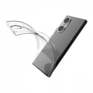 Тънък силиконов гръб 0.5mm - Honor 60 прозрачен - Img 7