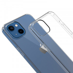 Тънък силиконов гръб 0.5mm - iPhone 13 mini прозрачен - Img 4