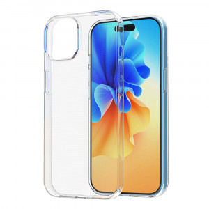 Тънък силиконов гръб 0.5mm - iPhone 15 прозрачен - Img 6