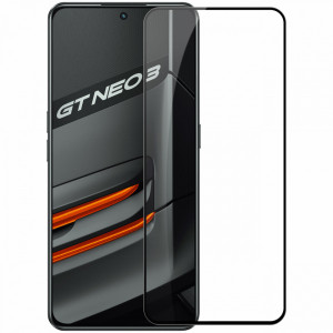 Ултратънък 0.2mm 9H закален стъклен протектор NILLKIN Amazing CP+Pro - Realme GT NEO 3 с черна рамка - Img 7