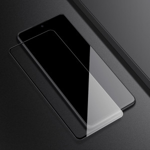 Ултратънък 0.2mm 9H закален стъклен протектор NILLKIN Amazing CP+Pro - Samsung Galaxy A73 5G с черна рамка - Img 15