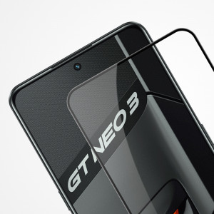 Ултратънък 0.2mm 9H закален стъклен протектор NILLKIN Amazing CP+Pro - Realme GT NEO 3 с черна рамка - Img 14