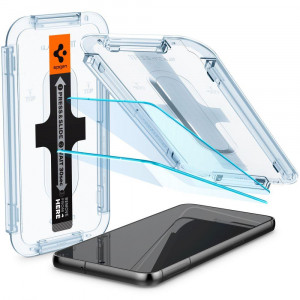 2 бр. закален стъклен протектор SPIGEN TR Ez Fit с инструмент за поставяне - Samsung Galaxy S23 - Img 2