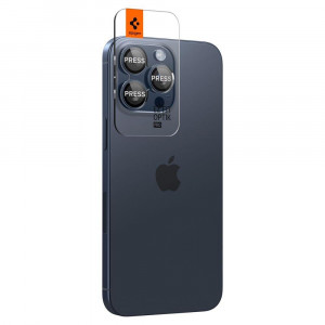 2 бр. протектор за камера SPIGEN Optik TR Ez Fit - iPhone 14 Pro / Pro Max / 15 Pro / Pro Max Titanium Blue - Img 2