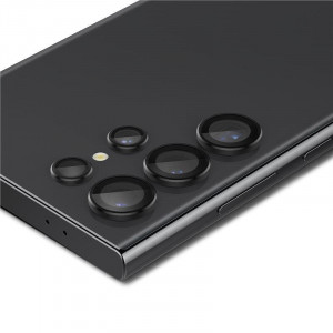 2 бр. протектор за камера SPIGEN Optik TR Ez Fit - Samsung Galaxy S24 Ultra с черна рамка - Img 5