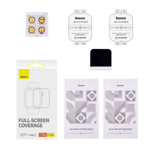 2 бр. Протектор фолио с инструмент за поставяве Baseus NanoCrystal - Apple Watch 45mm Series 9 / 45mm Series 8 / 45mm Series 7 прозрачен - Img 7