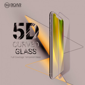 5D Full Glue закален стъклен протектор ROAR съвместим с гръб - LG K42 с черна рамка - Img 5