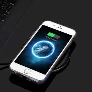 Lightning адаптер за безжично зареждане CHOETECH Qi (WP-IP) бяло - Img 6