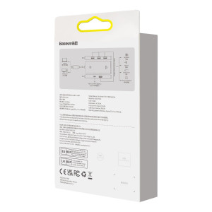 USB хъб BASEUS Lite Series 4в1 USB Type A към 4x USB Type A 3.0 0.25m (WKQX030001) черен - Img 6