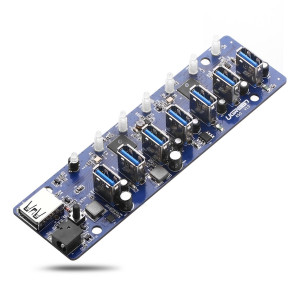 USB хъб UGREEN 7в1 USB Type A към 7x USB Type A 5Gb/s (US219) черен - Img 7