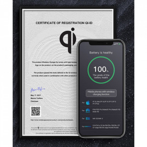 Автоматична смарт стойка за телефон за кола тип скоба за вентилационен отвор BASEUS Smart Vehicle с безжично зарядно Qi 15W (WXHW03-01) черна - Img 10