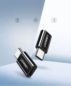 Адаптер UGREEN USB Type C към Micro USB (30154) бял - Img 3