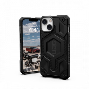 Армиран гръб UAG Monarch MagSafe - iPhone 14 Plus черен кевлар - Img 4