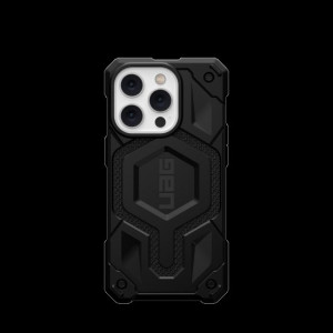 Армиран гръб UAG Monarch MagSafe - iPhone 14 Pro черен кевлар - Img 1