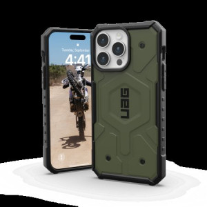 Армиран гръб UAG Pathfinder MagSafe - iPhone 15 Pro Max olive - Img 3