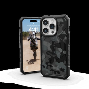 Армиран гръб UAG Pathfinder MagSafe - iPhone 15 Pro Midnight Camo - Img 3