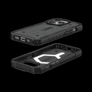 Армиран гръб UAG Pathfinder MagSafe - iPhone 15 Pro silver - Img 3