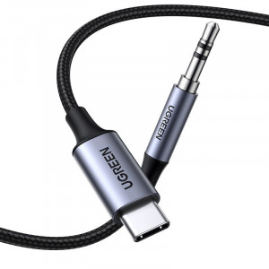 Аудио кабел UGREEN жак 3.5mm към USB Type C 1m черен (CM450 20192) - Img 2