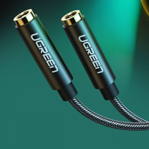 Аудио сплитер UGREEN AV123 жак 3.5mm (мъжко) към 2х жак 3.5mm (женско) 0.2m черен - Img 2