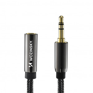 Аудио удължител WOZINSKY жак 3.5mm 5 m черен - Img 2