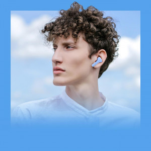 Безжични bluetooth слушалки ACEFAST T6 TWS светлосин - Img 9