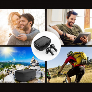 Безжични bluetooth слушалки CHOETECH TWS със слънчев панел черен (BH-T09) - Img 6