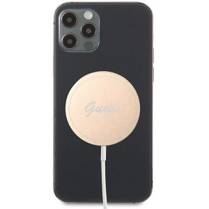Безжично MagSafe зарядно GUESS GUCBMSLRD 15W златисто - Img 2