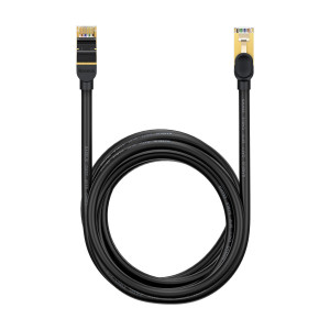 Бърз интернет кабел BASEUS cat.7 RJ45 10Gb/s 5m черен (WKJS010501) - Img 3