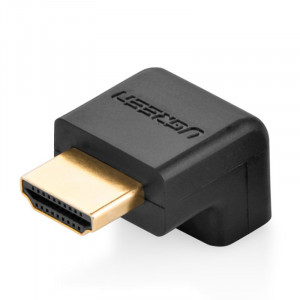 Видео адаптер UGREEN десен ъгъл HDMI към HDMI (20109) черен - Img 1