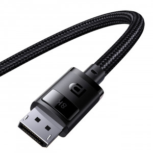 Видео кабел BASEUS High Definition DisplayPort 8K 60Hz 1.5m черен - Img 5
