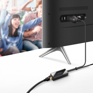 Външен мрежов адаптер за Chromecast UGREEN Micro USB / USB Type A към RJ45 100Mbps 1m (30985) черен - Img 4