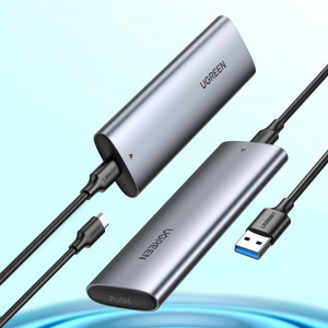 Външна адаптерна кутия Ugreen за M.2 B-Key SATA 3.0 5Gbps + кабел USB Type C (CM400) сива - Img 14