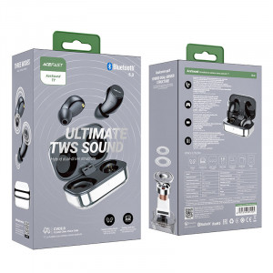 Геймърски безжични Bluetooth слушалки Acefast T7 TWS Bluetooth 5.2, cVc 8.0, aptX, SBC, AAC, 65ms delay, IPX4, сребрист - Img 5
