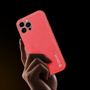 Гръб от еко кожа DUX DUCIS Yolo - iPhone 13 Pro Max червен - Img 7