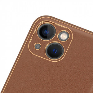 Гръб от еко кожа DUX DUCIS Yolo - iPhone 14 кафяв - Img 6