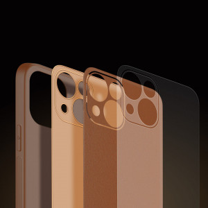 Гръб от еко кожа DUX DUCIS Yolo - iPhone 14 кафяв - Img 10