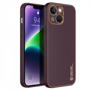 Гръб от еко кожа DUX DUCIS Yolo - iPhone 14 Plus лилав - Img 3