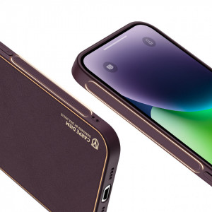 Гръб от еко кожа DUX DUCIS Yolo - iPhone 14 Plus лилав - Img 8
