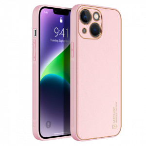 Гръб от еко кожа DUX DUCIS Yolo - iPhone 14 Plus розов - Img 3