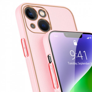 Гръб от еко кожа DUX DUCIS Yolo - iPhone 14 Plus розов - Img 7