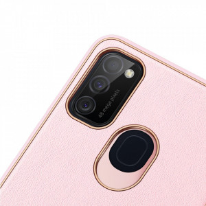 Гръб от еко кожа DUX DUCIS Yolo - Samsung Galaxy M30s розов - Img 8
