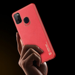 Гръб от еко кожа DUX DUCIS Yolo - Samsung Galaxy M30s червен - Img 9