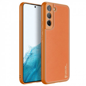 Гръб от еко кожа DUX DUCIS Yolo - Samsung Galaxy S22+ оранжев - Img 3