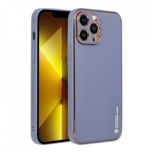 Гръб от еко кожа FORCELL Leather - iPhone 12 Pro Max син - Img 7