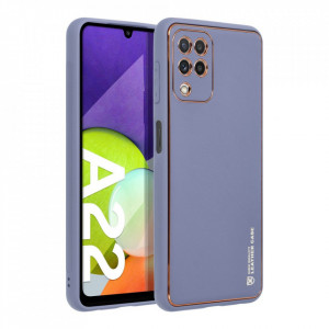 Гръб от еко кожа FORCELL Leather - Samsung Galaxy A22 син - Img 7