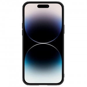 Гръб от естествена кожа с подвижно покритие за камерата NILLKIN CamShield Leather S - iPhone 14 Pro черен - Img 2