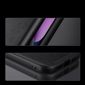 Гръб от естествена кожа с подвижно покритие за камерата NILLKIN CamShield Leather S - iPhone 14 черен - Img 13