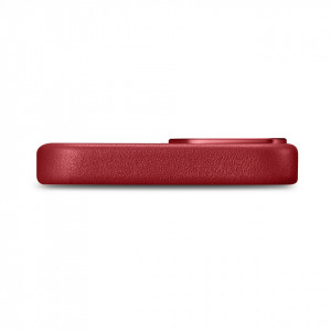 Гръб от естествена кожа iCARER Leather MagSafe - iPhone 14 Plus червен - Img 5
